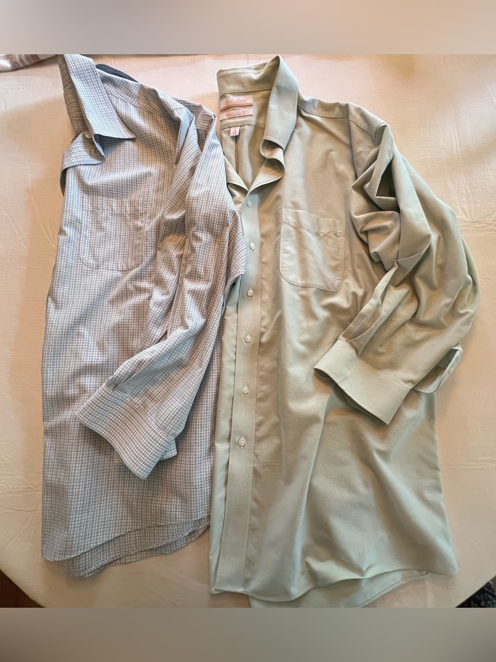 Men’s Gold Label Roundtree and Yorke 18/35 button down Long sleeve Dress shirts